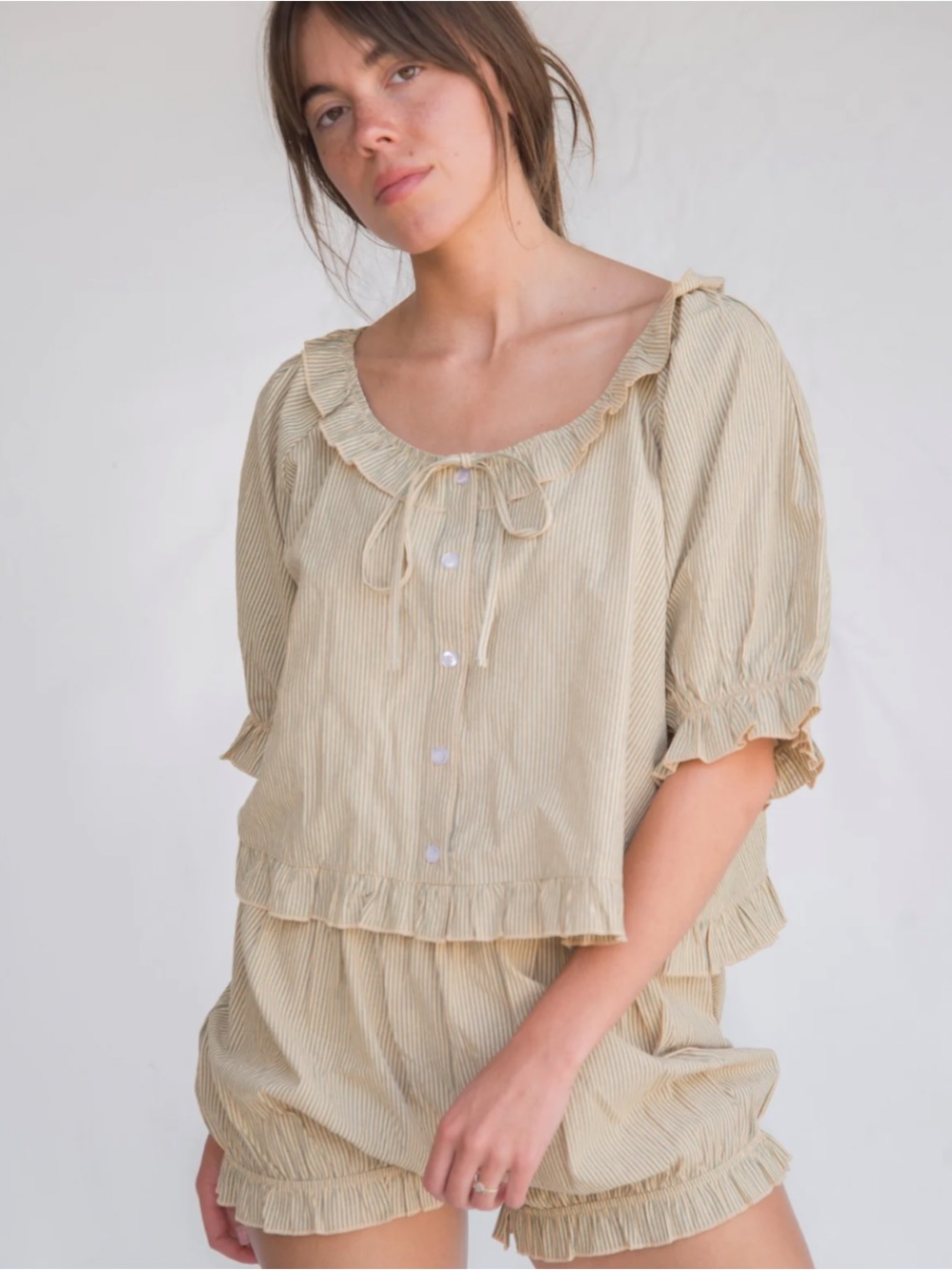Sonderhaus Stripe Romeo Sleep Set XS NWT